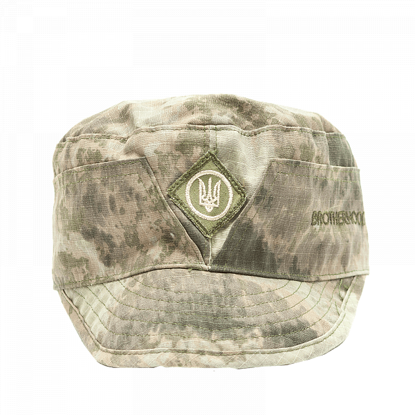 Brotherhood Bullets Mazepynka Tactical Cap A-Tacs AU Trident Ripstop for Armed Forces