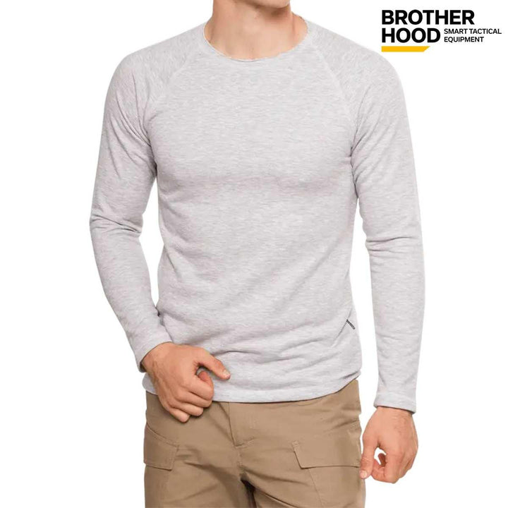 Brotherhood T.OR Men's Pullover Sweatshirt, Light Gray Melange