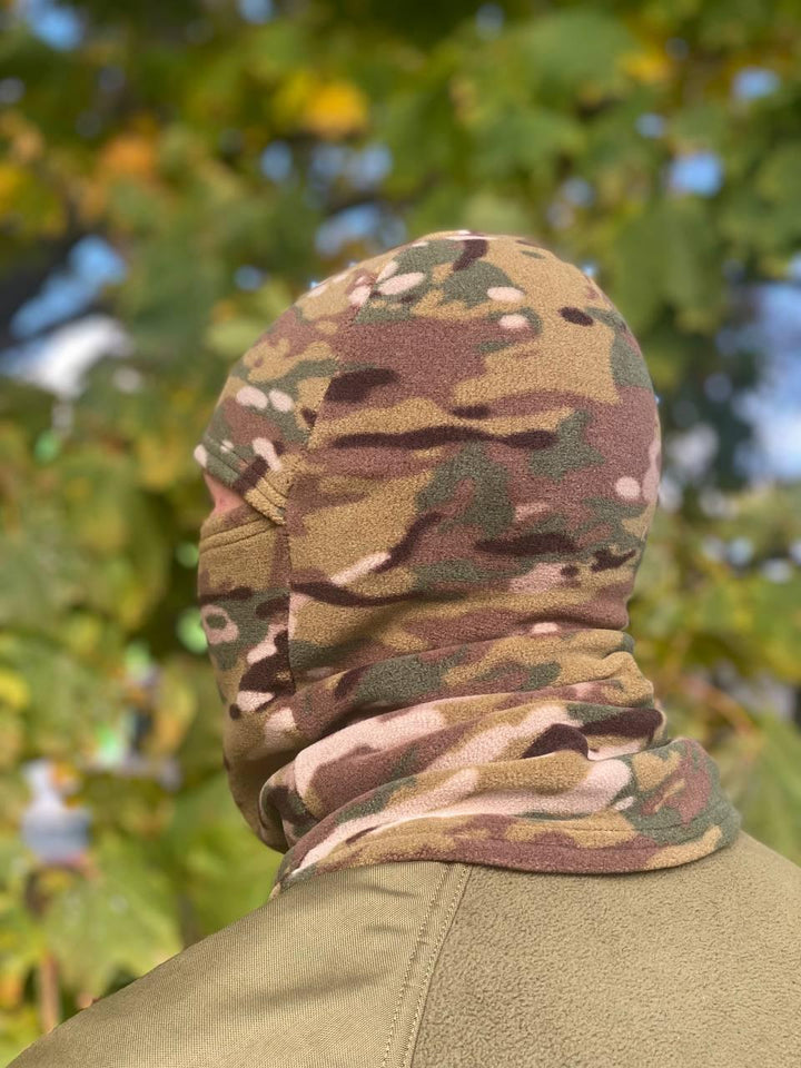 MultiCam Fleece Balaclava - Olive & Black Pixel Camo