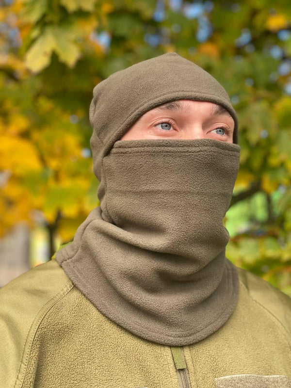 Multicam Fleece Balaclava - Olive & Black Pixel Camo