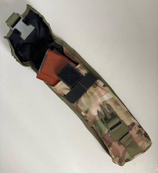 Multicam Closed Type Double Magazine Pouch (Pixel, Olive)