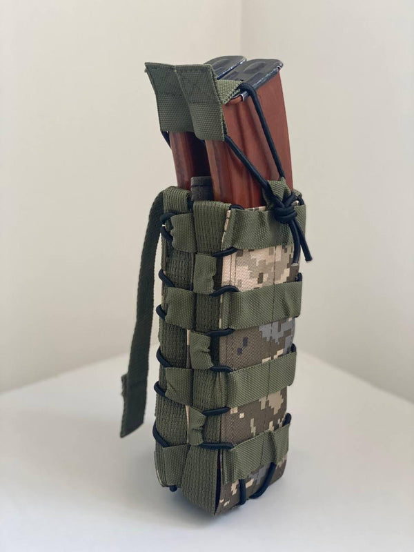 Open-Top Double Mag Pouch for RPK (Pixel Camo, Multicam, Olive)