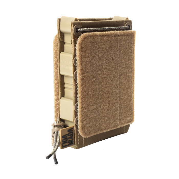 Single AK Magazine Pouch Velcro Coyote Brown