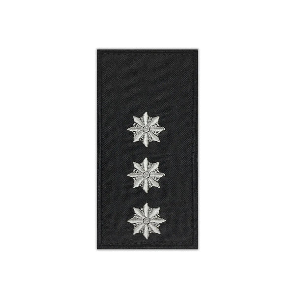 Black Police Epaulet Senior Lieutenant