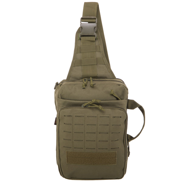 Silver Knight 8L Sling Bag in Olive Green