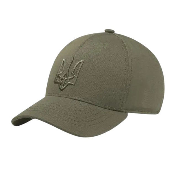 Classic Rip Stop Olive Baseball Cap "Trident", One Size