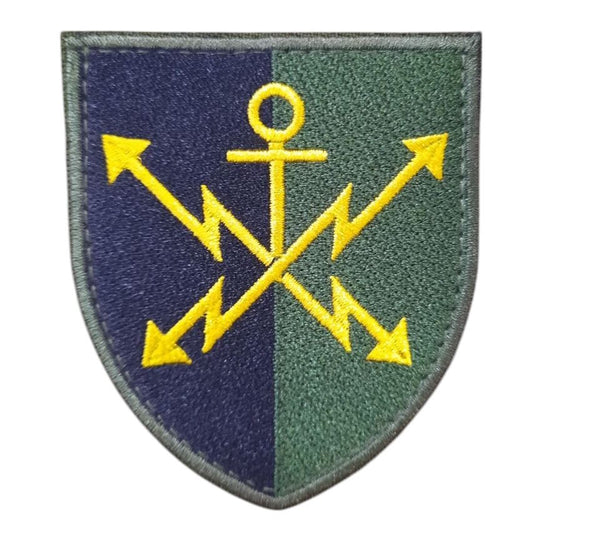 43rd Separate Signal and Control Battalion Patch, Olive, 3.1" x 2.8", Velcro