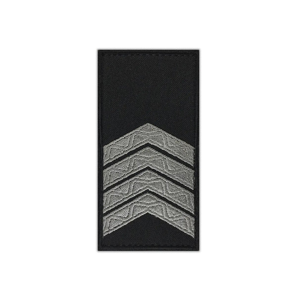 Black Police Senior Sergeant Epaulet