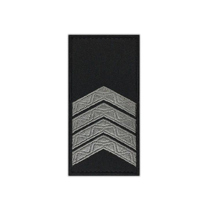 Black Police Senior Sergeant Epaulet