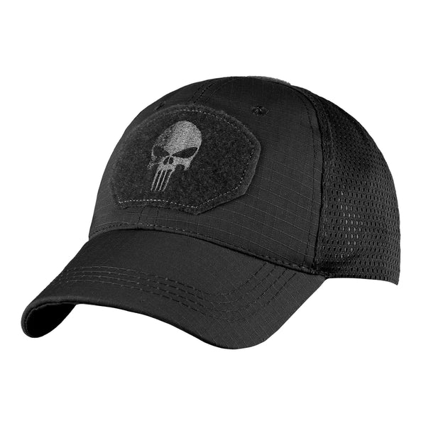 Punisher Tactical Cap Rip-Stop Fabric Black