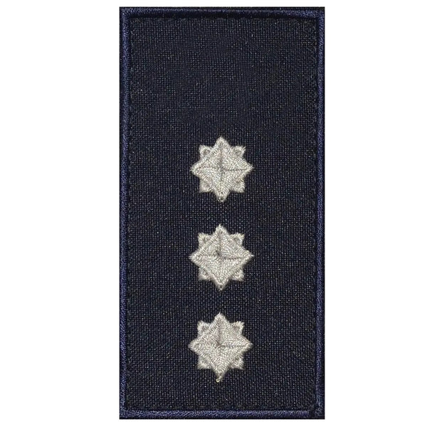 DSNS Senior Lieutenant Patch with Hook and Loop, Dark Blue, 4" x 2"