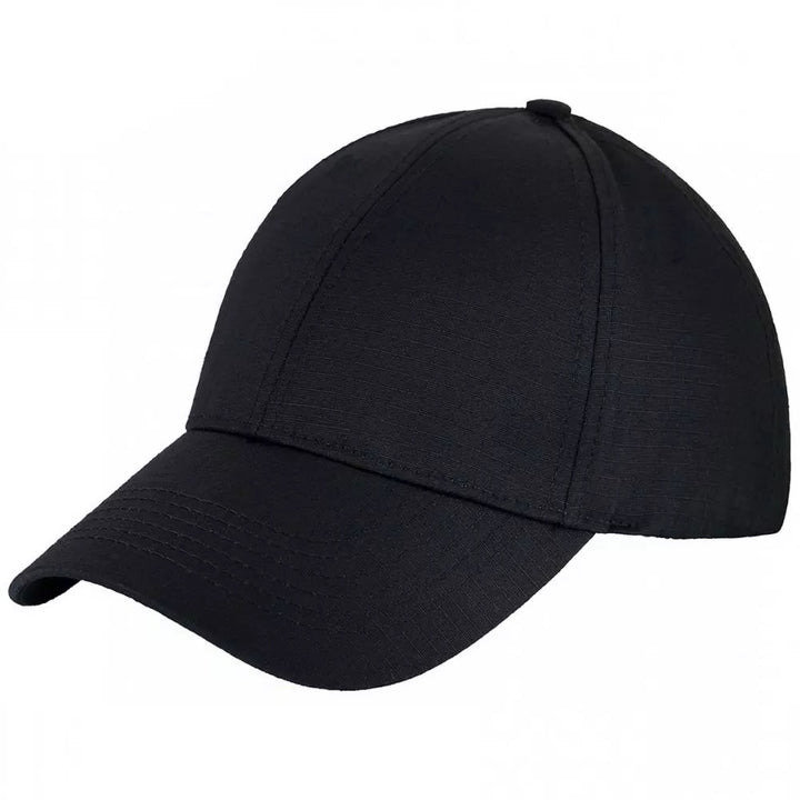 Classic Black Rip-Stop Baseball Cap