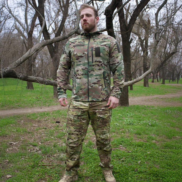 Klost Double Weave Hood Tactical Jacket, Multicam, 3XL