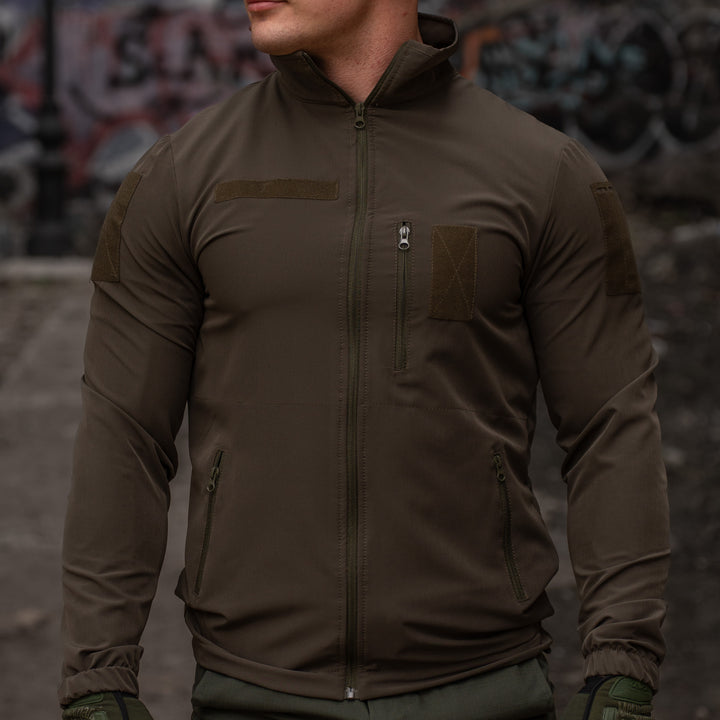 Double Weave Falcon Tactical Windbreaker, Olive Green, Size 62