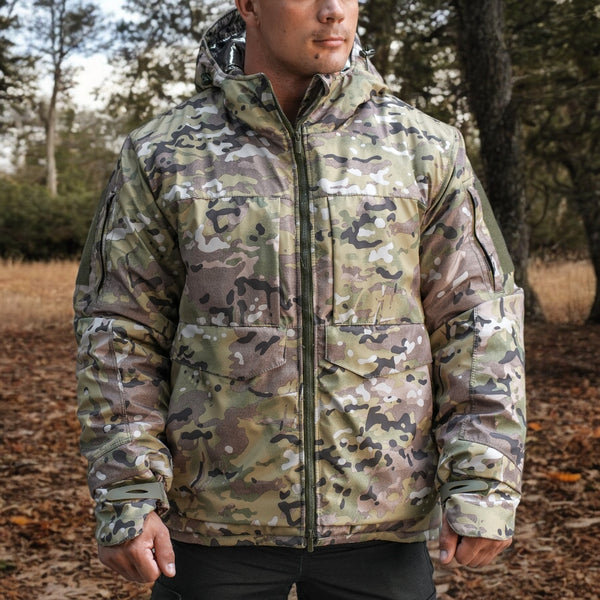 Dewspo Omni-Heat Insulated Winter Jacket, Multicam, Size 62