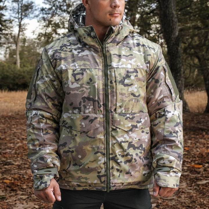 Dewspo Omni-Heat Insulated Winter Jacket, Multicam, Size 62