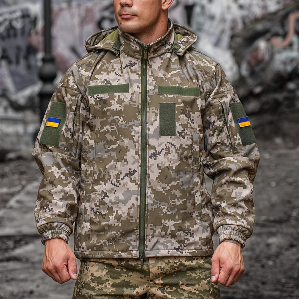 MM14 Camo Softshell Jacket, Size 60