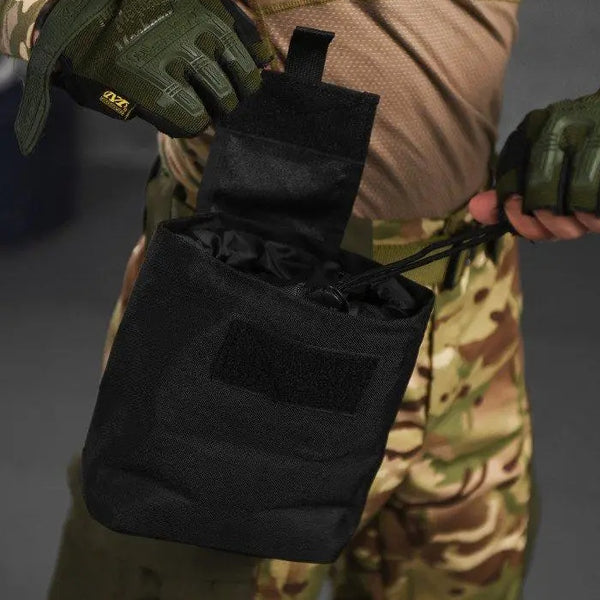 Silver Knight Black Drop Pouch