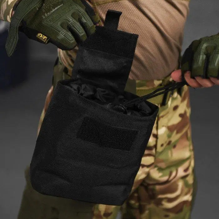 Silver Knight Black Drop Pouch