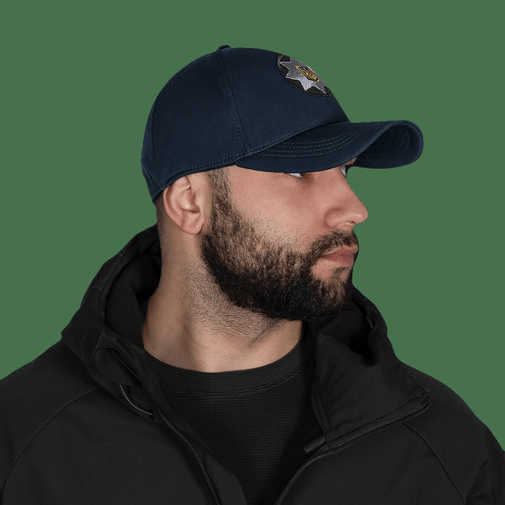 Police SoftShell Dark Blue Baseball Cap