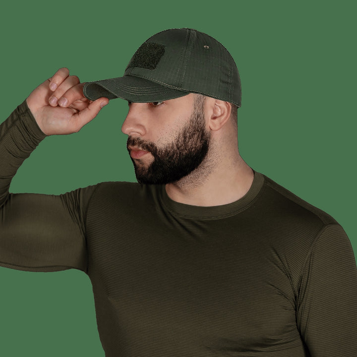 Tactic Rip-Stop Teflon Baseball Cap, Olive Green