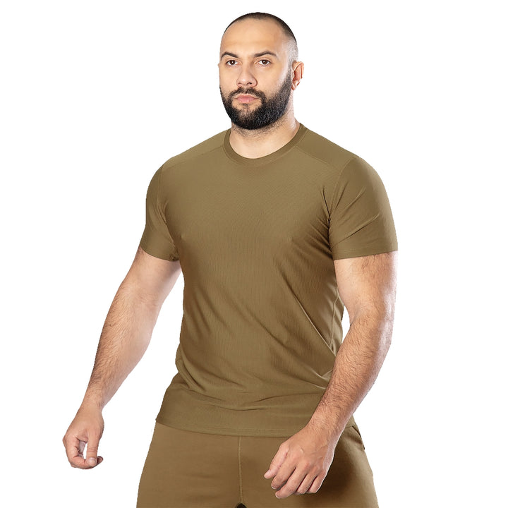 Chiton CoolPass Grid 2.0 T-Shirt, Coyote, Size S