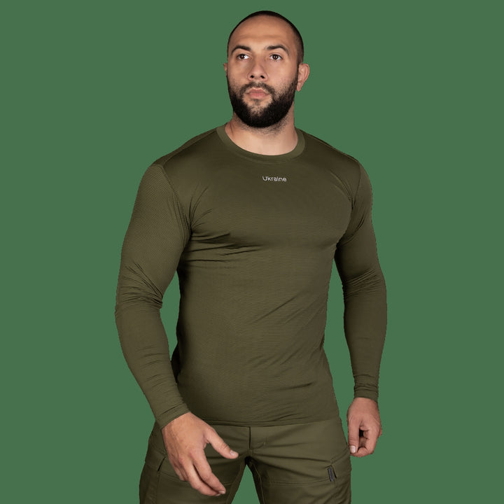 CoolTouch Long Sleeve Shirt, Olive Green, Size S