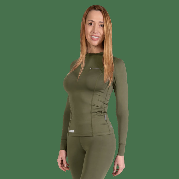 Pani CoolPass SJ Long Sleeve Shirt, Olive, XS