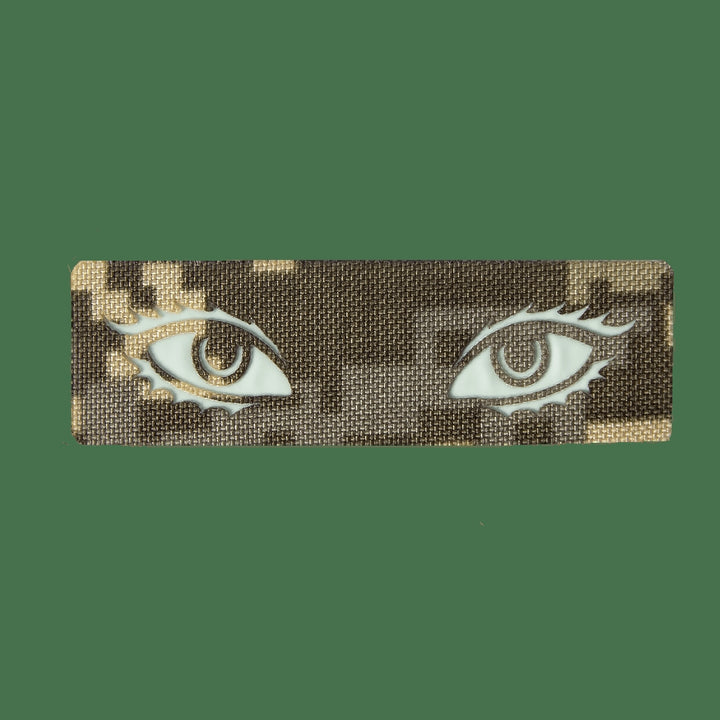 Camotec Eyes With Eyelashes Patch (2.5" x 8") Pixel/Lumin