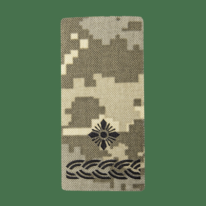 Camotec Major Epaulet, 5" x 10", Pixel Camo