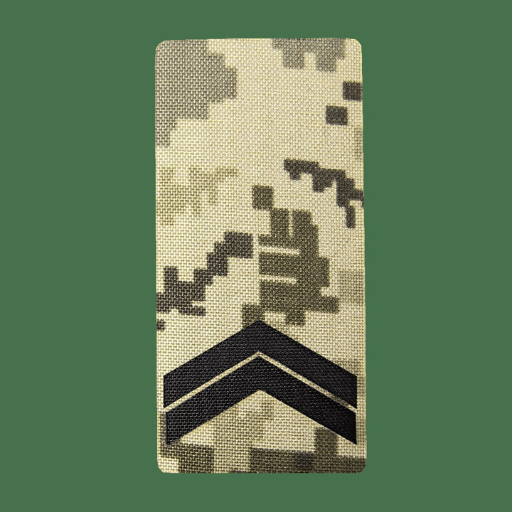 Camotec Junior Sergeant Epaulet, 5" x 10", Pixel Camo