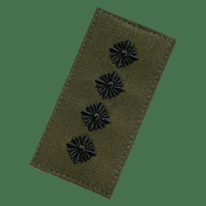 Ukrainian Armed Forces Captain Patch, Olive Green