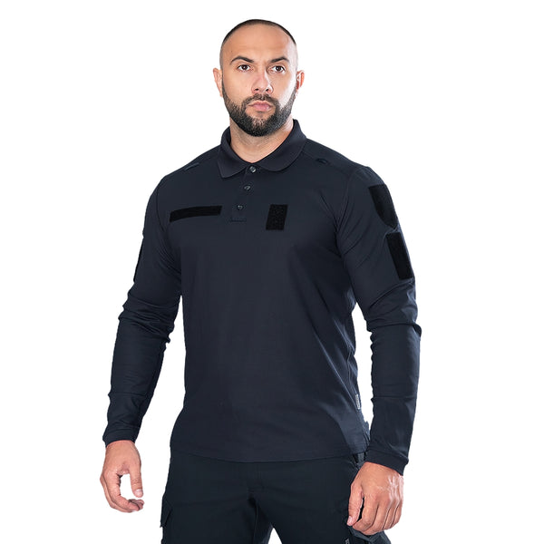Paladin 2.0 Long Sleeve CoolPass Polo Shirt, Dark Blue