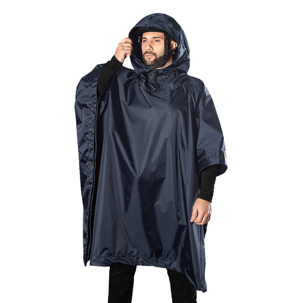 Pilgrim 2.0 Oxford Poncho Dark Blue