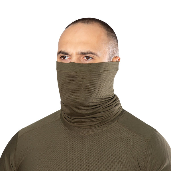 Basic CoolPass Grid 2.0 Olive Neck Gaiter