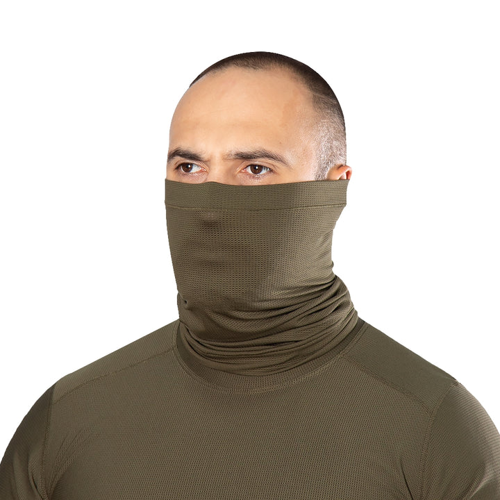 Basic CoolPass Grid 2.0 Olive Neck Gaiter