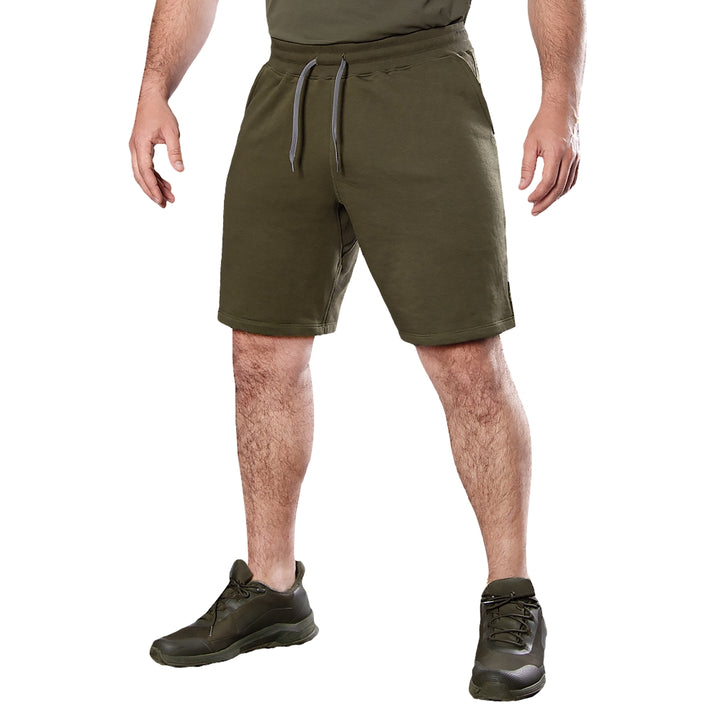 FitPro Cotton Shorts Dark Olive, Size S