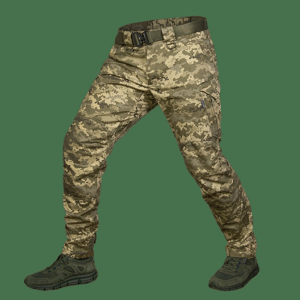 Herts Long Poplin Pants in Pixel Camo