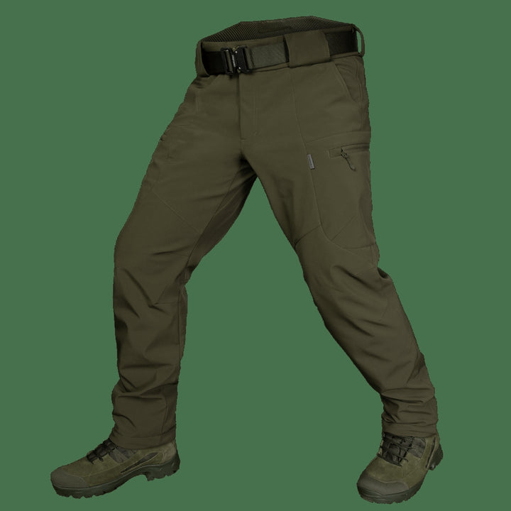 Olive Soft Shell Mesh Pants