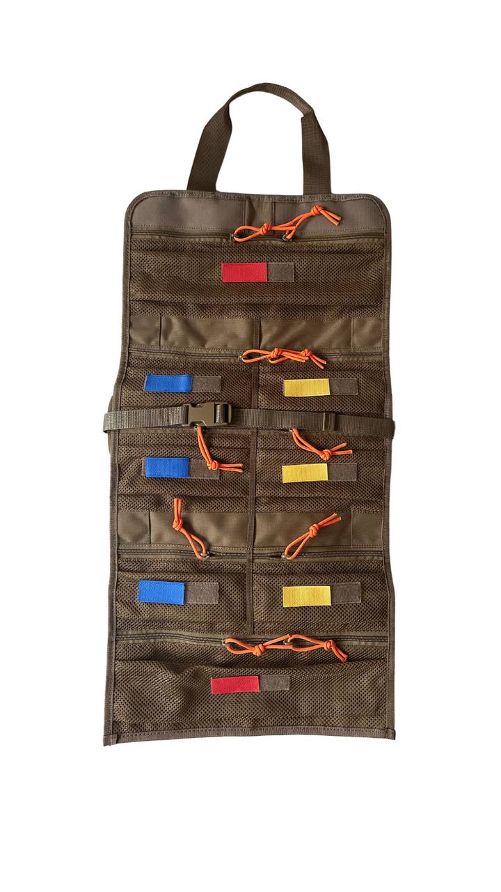 Tactical Vehicle First Aid Kit with Detachable Pouch