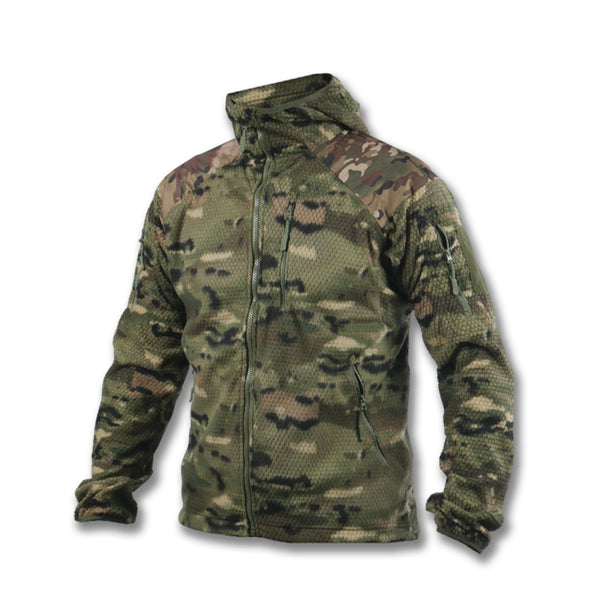 Kiborg Jacket Grid Fleece in Multicam Camo