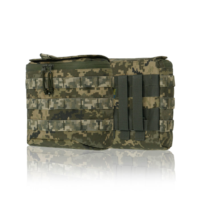 Kiborg Pixel Dump Pouch, 10.6" x 7.9" x 3.9", Camo