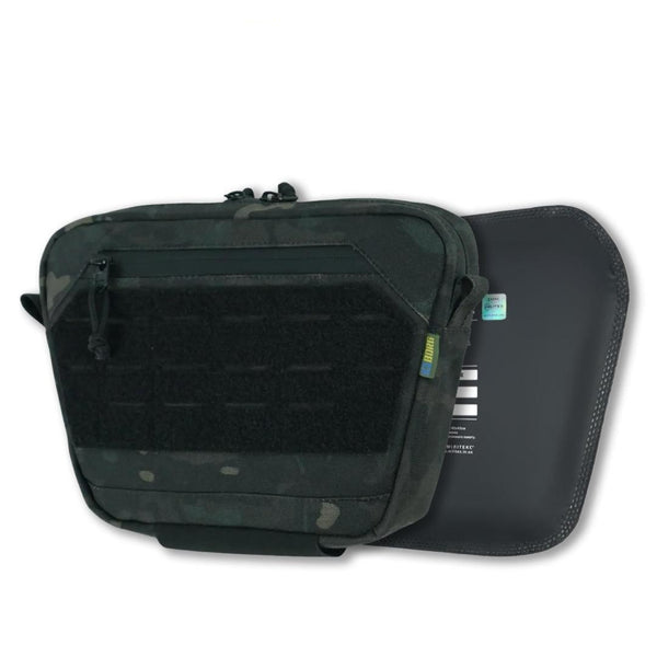 Militex XL Kiborg Tactical Vest with Level 2 Ballistic Protection, Black Multicam