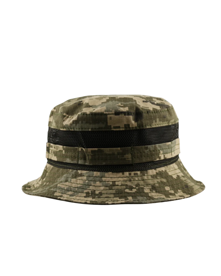 Summer Rip-Stop Pixel Camo Boonie Hat with Mesh