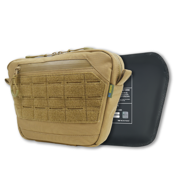 Kiborg GU Coyote Cordura XL Tactical Bag with Level 1 Ballistic Insert