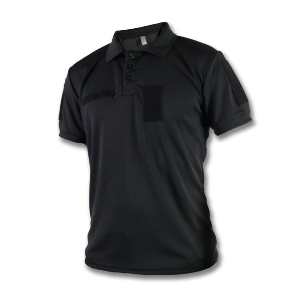 Coolpass Black Polo with Patches