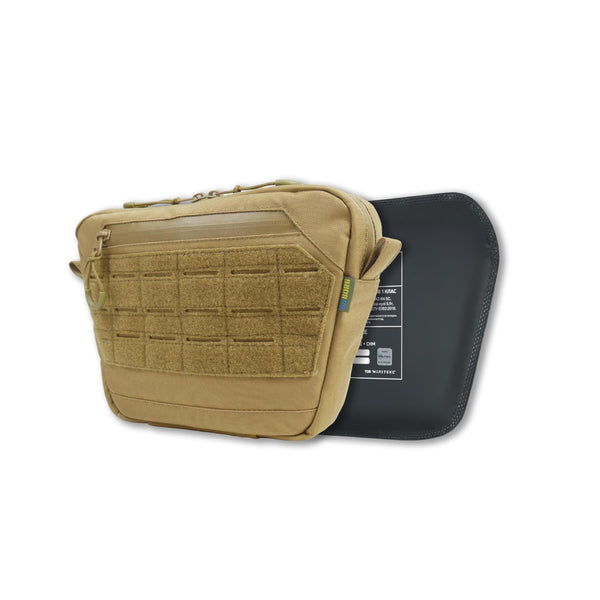 Militex GU Coyote Cordura M Kiborg Tactical Sling Bag with Level I Armor