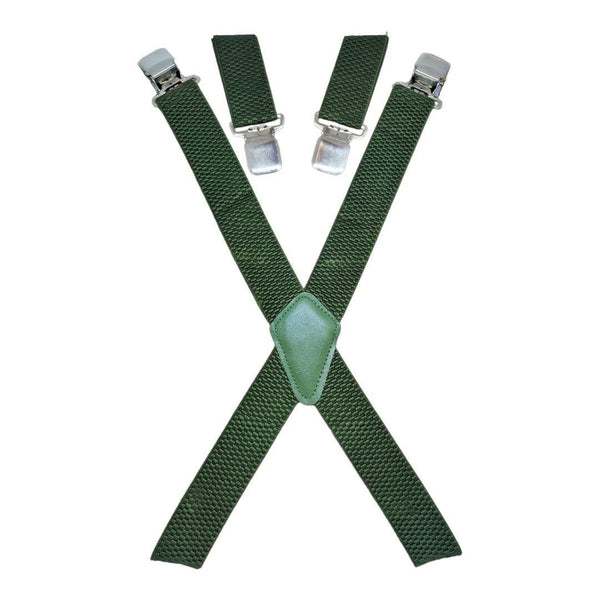 Olive Green X Suspenders
