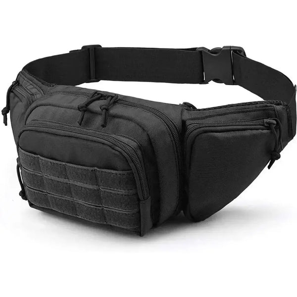 Silver Knight Black Waist Bag Holster