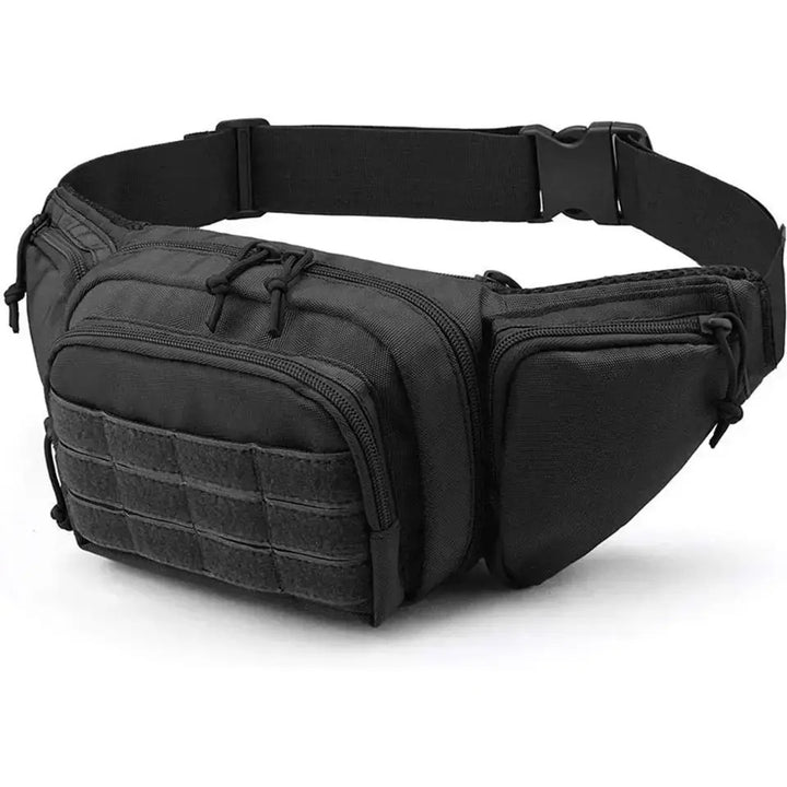 Silver Knight Black Waist Bag Holster
